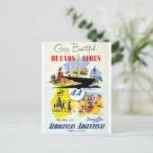 buenos aires Vintage Postkarte (Stehend Vorderseite)