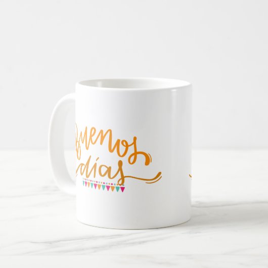 Buenos Dias Kaffeetasse (Vorderseite Links)