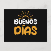 Buenos Dias Spanish Guten Morgen Postkarte (Vorderseite)