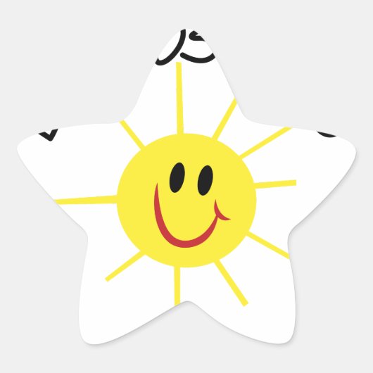 Buenos Dias Stern-Aufkleber (Vorderseite)