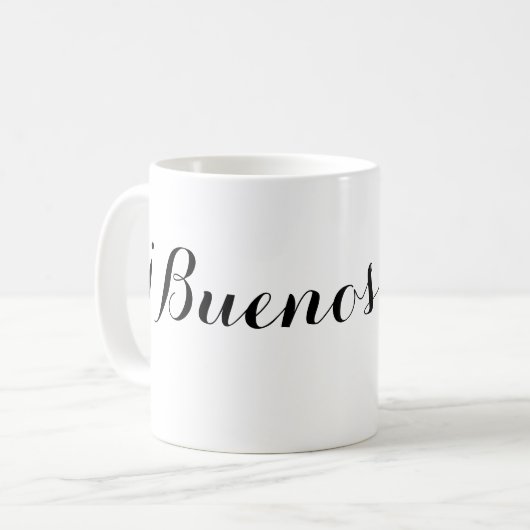 Buenos días Tasse (Vorderseite Links)