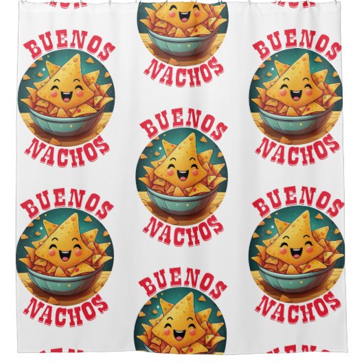 Buenos Nachos Duschvorhang (Vorderseite)