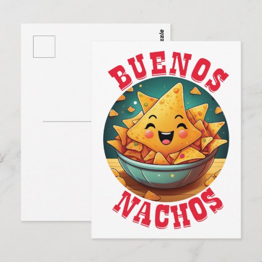 Buenos Nachos Postkarte (Vorne/Hinten)