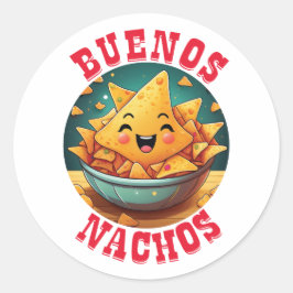 Buenos Nachos Runder Aufkleber