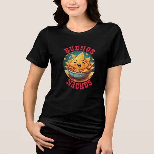 Buenos Nachos Tri-Blend Shirt (Vorderseite)