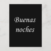 BUENOS NOCHES GOODNIGHT SPANISCHE SPRACHE WISHEN E POSTKARTE (Vorderseite)