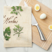 Bues Herbes Kitchen Handtuch (Viertel Falte)