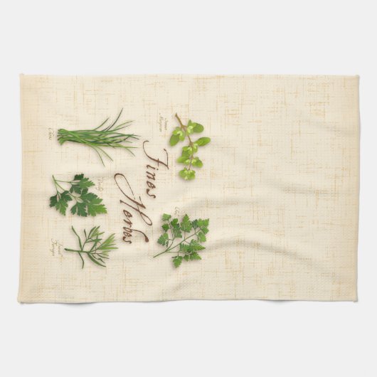 Bues Herbes Kitchen Handtuch (Horizontal)