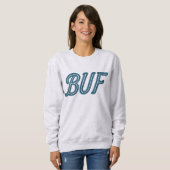 BUF Buffalo Airport Code - Buffalo NY Aviation Sweatshirt (Vorne ganz)