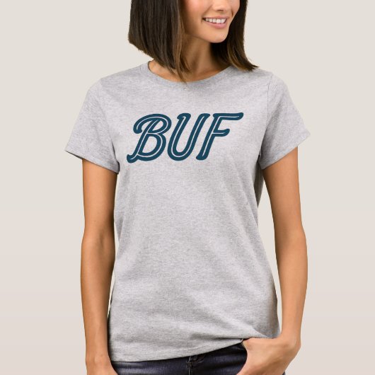 BUF Buffalo Airport Code - Buffalo NY Aviation T-Shirt (Vorderseite)