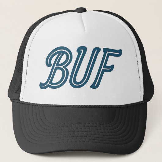 BUF Buffalo Airport Code - Buffalo NY Aviation Truckerkappe (Vorderseite)
