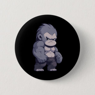 Buff Alpha Silverback Gorilla Ape Design Boxen Go Button