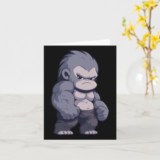 Buff Alpha Silverback Gorilla Ape Design Boxen Go Karte (Gelbe Blume)