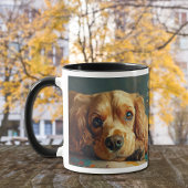 Buff American Cocker Spaniel Portrait Tasse