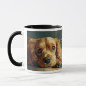 Buff American Cocker Spaniel Portrait Tasse (Links)