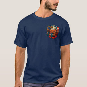 Buff Bald Eagle   Patriotische Stärke und Freiheit T-Shirt