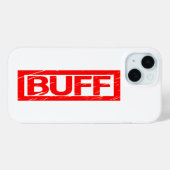 Buff-Briefmarke Case-Mate iPhone Hülle (Rückseite (Horizontal))