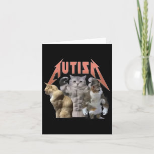 Buff Cats Autism Meme Karte