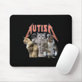 Buff Cats Autism Meme Mousepad (Mit Mouse)