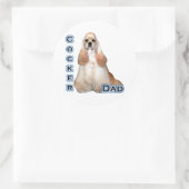 Buff Cocker Spaniel Vater 4 - Aufkleber (Tasche)