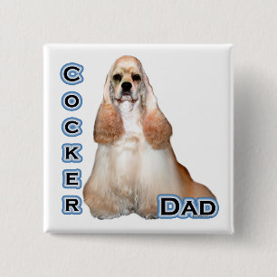 Buff Cocker Spaniel Vater 4 - Schaltfläche Button