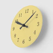 Buff Colored Kitchen Wall Clock Runde Wanduhr (Winkel)