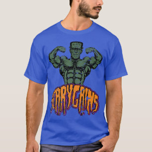 Buff Frankenstein Beängstigend Gains Halloween Gym T-Shirt