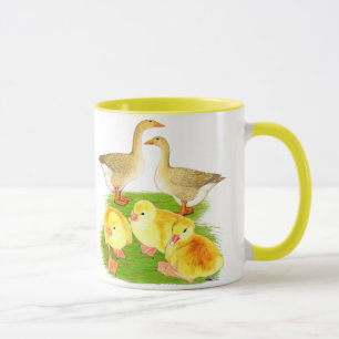 Buff Goose Family Tasse