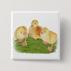 Buff Goslings Tufted Button