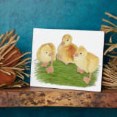 Buff Goslings Tufted Fotoplatte (Seite)
