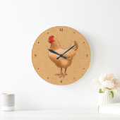 Buff Orpington Chicken Hen Große Wanduhr (Zuhause)