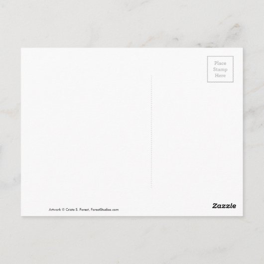 Buff Orpington Chicken Hen Postkarte (Rückseite)