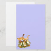 Buff Orpington Duck Family Briefpapier (Vorne/Hinten)