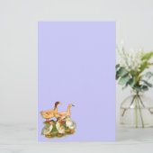 Buff Orpington Duck Family Briefpapier (Stehend Vorderseite)