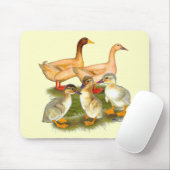 Buff Orpington Duck Family Mousepad (Mit Mouse)