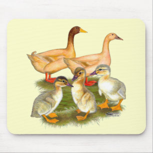 Buff Orpington Entenfamilie Mousepad