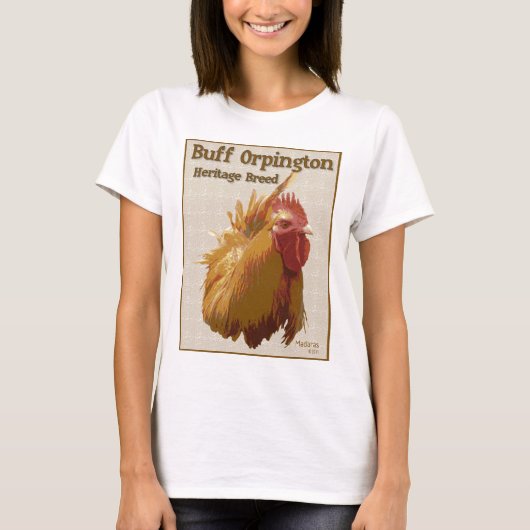 Buff Orpington Rooster T-Shirt (Vorderseite)