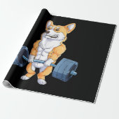 Buff Power Korgi Bodybuilder Geschenkpapier (Ungerollt)