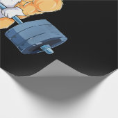 Buff Power Korgi Bodybuilder Geschenkpapier (Ecke)
