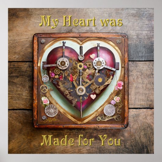 Buff Red Heart Steampunk Serie Poster (Vorne)