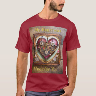 Buff Red Heart Steampunk Serie T-Shirt