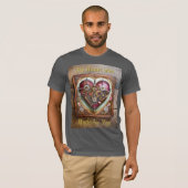 Buff Red Heart Steampunk Serie T-Shirt (Vorne ganz)