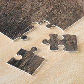 Buff Rot Herz Steampunk-Serie Puzzle (Seite)