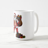 Buff Santa Friedenszeichen! Gerissene Abs und lust Kaffeetasse (VorderseiteRechts)