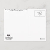 Buff-Tailbumblee auf Garden Thyme Postkarte (Rückseite)