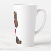 Buff Weihnachtsmann Friedenszeichen! Gerissene Abs Milchtasse (Rechts)