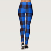 Buffalblau Kariert Leggings (Rückseite)