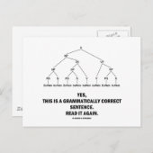 Buffalo (8-mal) Grammatisch korrekter Satz Postkarte (Vorne/Hinten)