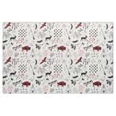 Buffalo Adventures Black and Red Kariert ID599 Stoff (Fat Quarter (45,7 x 55,9 cm))