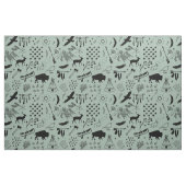 Buffalo Adventures Black mit beliebigen Farben ID5 Stoff (Fat Quarter (45,7 x 55,9 cm))